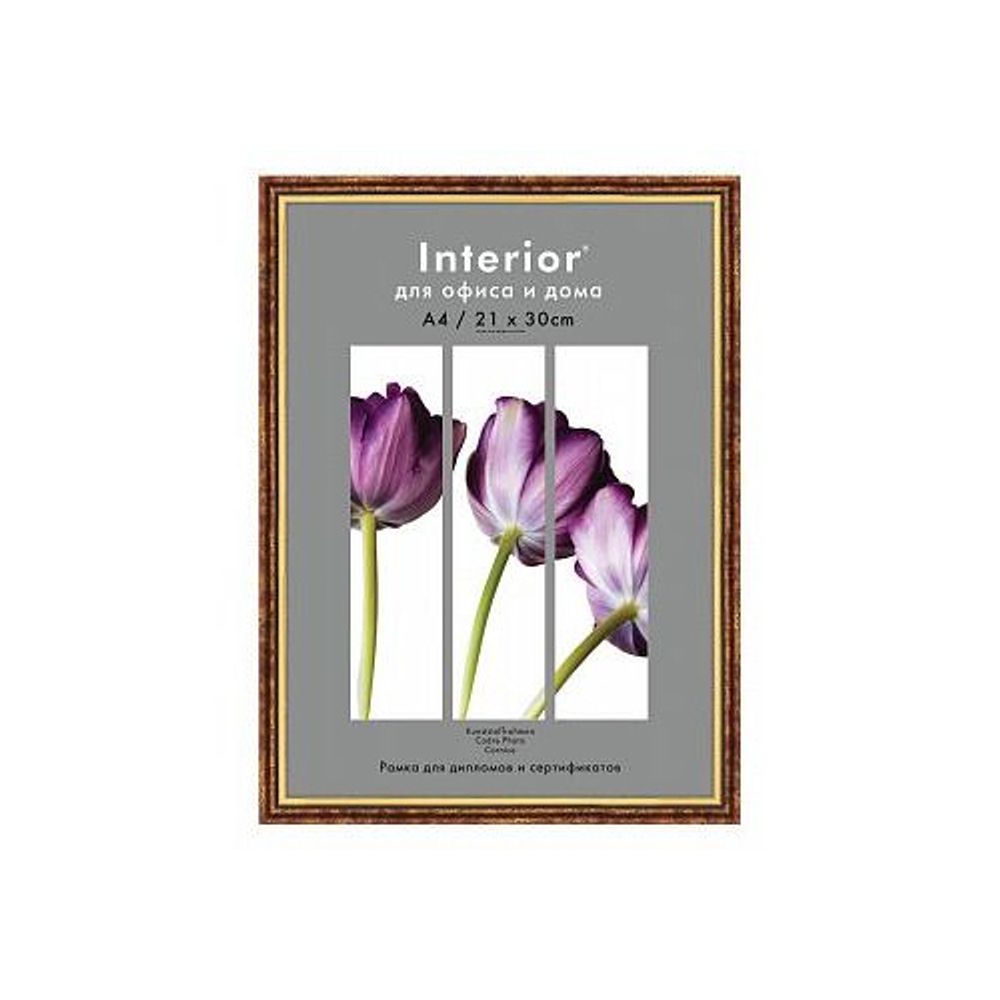 Фоторамка Interior Office 5 серия 580/21х30 латунь пластиковая | Interior Office