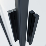 Душевой уголок Soft 2 VSS-3SO2900CLB, 900*900, черный, стекло прозрачное