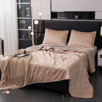 Велюровое покрывало Grande OVS011, размер 240*260, наволочка 50-70 2 шт