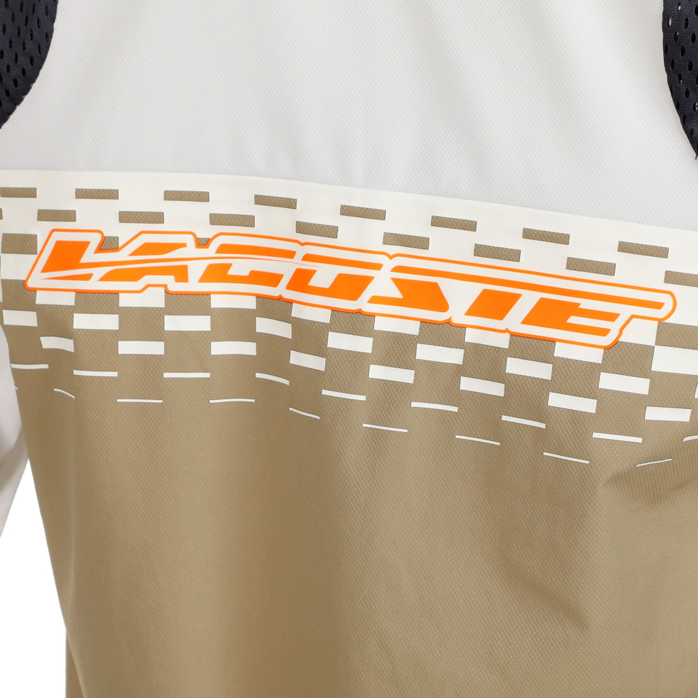 Мужские теннисные Костюмы Lacoste Tracksuit Men - White, Beige