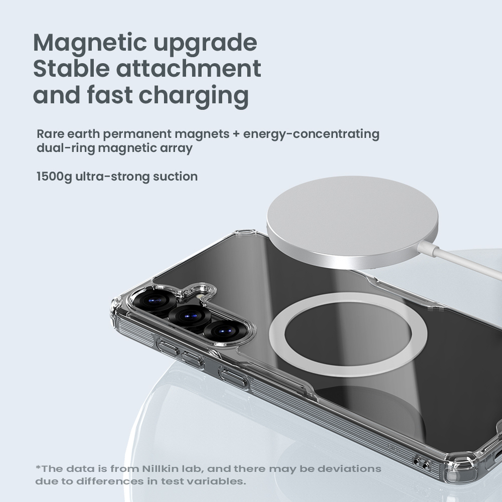 Чехол усиленный от Nillkin с поддержкой зарядки MagSafe для Samsung Galaxy S25, серия Nature TPU Pro Magnetic