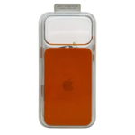 Clear case ORANGE с КНОПКОЙ и анимацией для iPhone 17 Pro