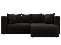 Диван угловой Лига-052 НПБ угол универсальный, BRUT 17 ВЕЛЮР коричневый