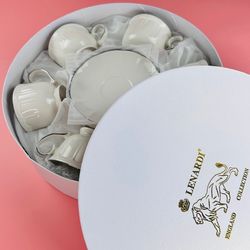Lenardi 305-104 Чайный набор 12пр. 250мл в под.уп.(х6)Фарфор