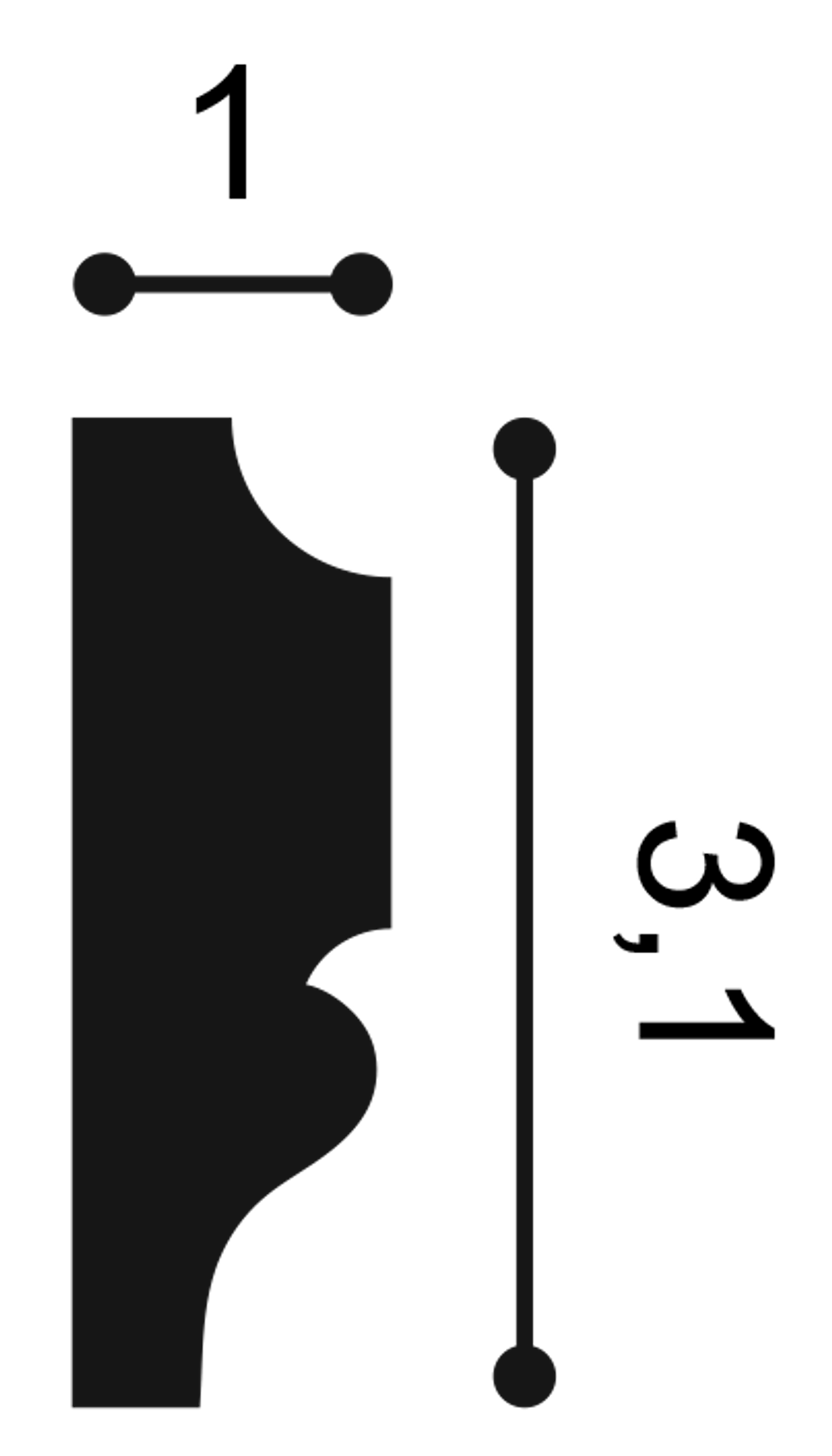 Молдинг PX116