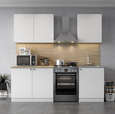 Кухонный гарнитур белый 1,6 м