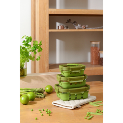 Контейнер Smart Solutions 640мл зеленый в чехле