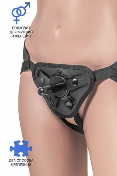 Трусики для страпона RealStick Strap-On Dylan черные