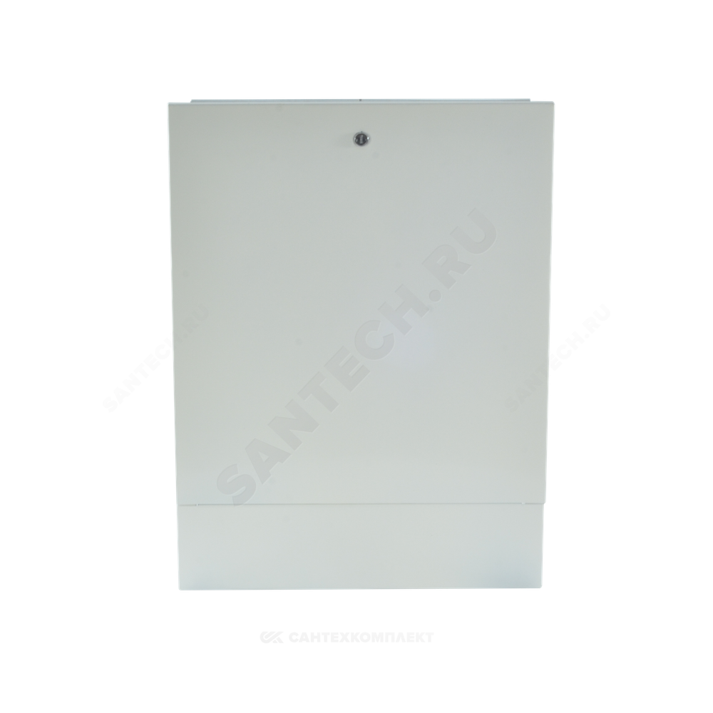 Шкаф коллекторный встраиваемый сталь ШРВ-4 850х120-180х648-711мм RAL 9016 (Белый) Wester 0-32-1130