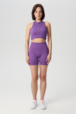 Бесшовные шорты в рубчик из итальянской пряжи