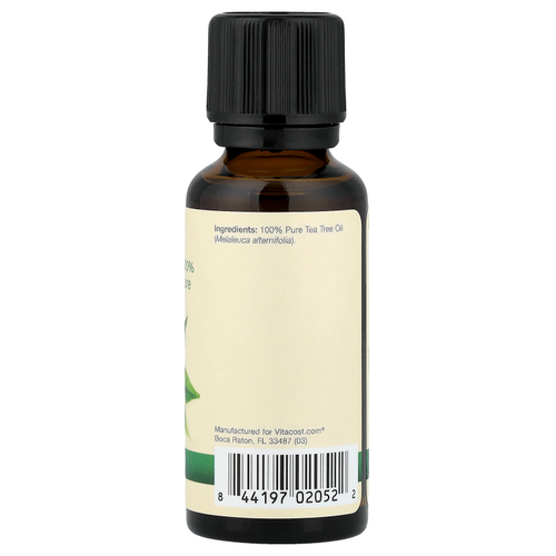 Vitacost, 100% чистое масло чайного дерева, 30 мл (1 жидк. унция)