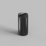 TR5516-BK Утяжелитель для отвесного монтажа трека-ремня Belty, серия Base, D60*H130мм, IP20, черный, алюминий