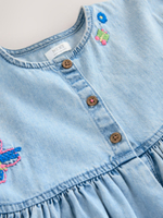 Платье джинсовое для девочки Next E86-992, Голубой