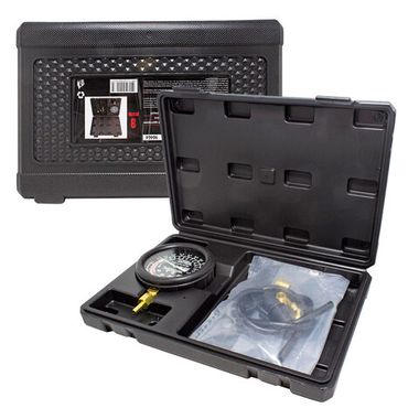 Тестер давления топлива и вакуума в наборе с резьбовыми адаптерами (9пр.) в кейсе Forsage F-904G4