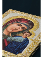 Венчальная пара, комплект две иконы Спаситель Казанская БМ 160х210 2 шт.
