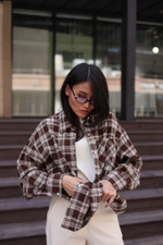 рубашка в крупную клетку