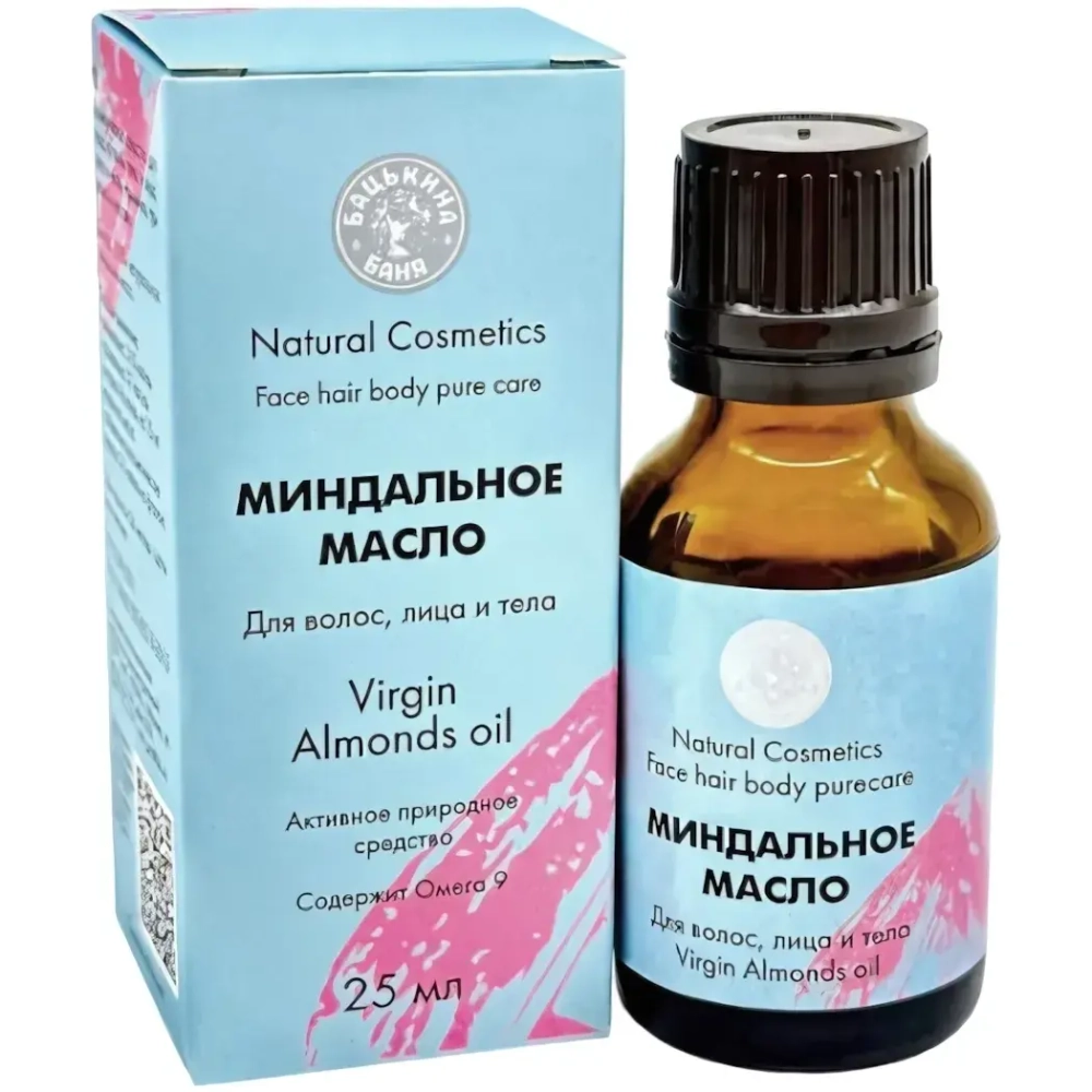 Масло косметическое ТМ Бацькина Баня, миндаль, 25мл.