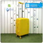 Маленький чемодан Mironpan Model 74, Желтый, S с расширителем