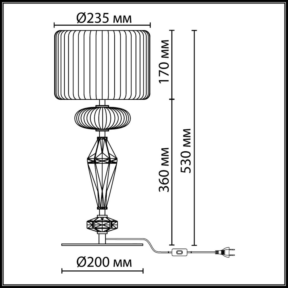 5414/2T ODL_EX Настольная лампа E14 1*40Вт 220В IP20 MODERN