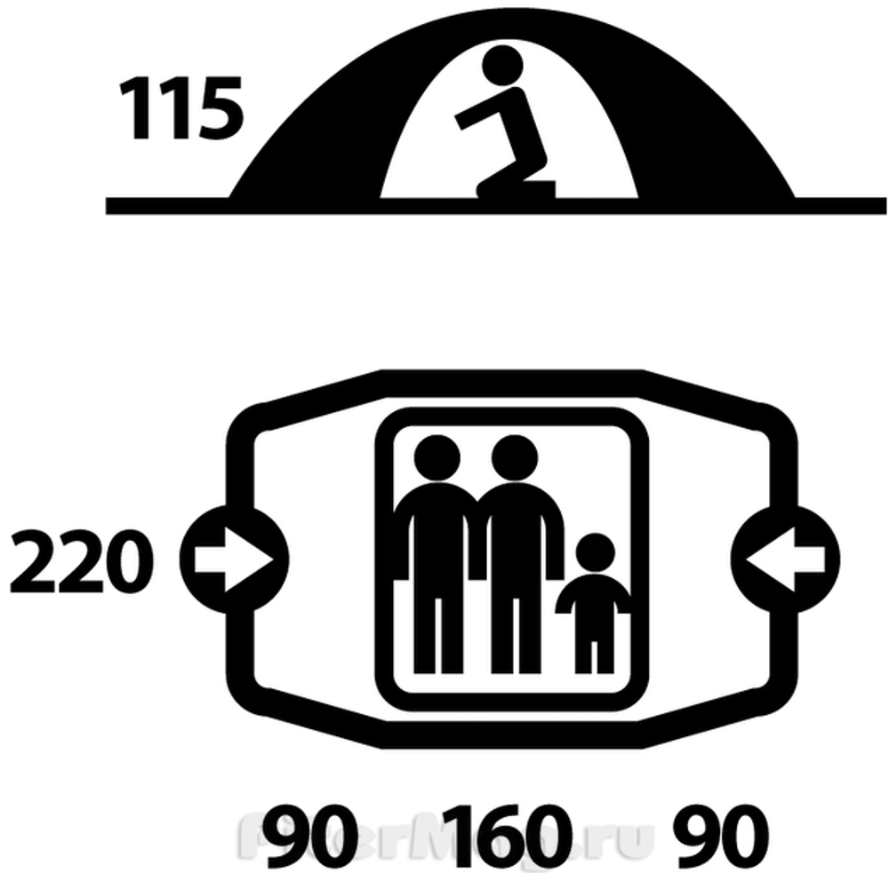 Палатка Husky Burton 2-3