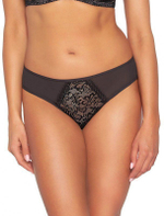 Трусики-слипы с кружевной вставкой Cold Espresso (Размер: XL) (Цвет: коричневый)