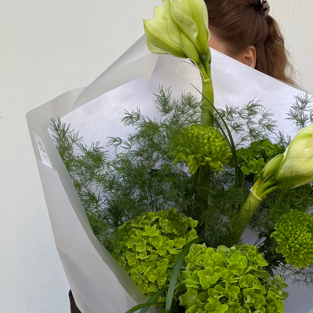 Букет авторский Зеленый шепот