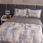 Комплект постельного белья Сатин с Одеялом 100% хлопок 160x80 на резинке OBR154