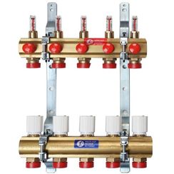 Узел коллекторный Giacomini сборный с расходомерами 1 x 3/4E /7 , R553FZY047