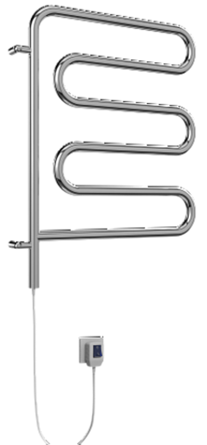 Полотенцесушитель Terminus Электро 25 Ш-обр 450х570 поворотный