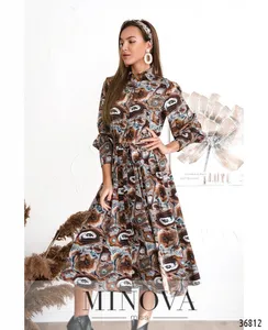 Платье 3133-коричневый Minova