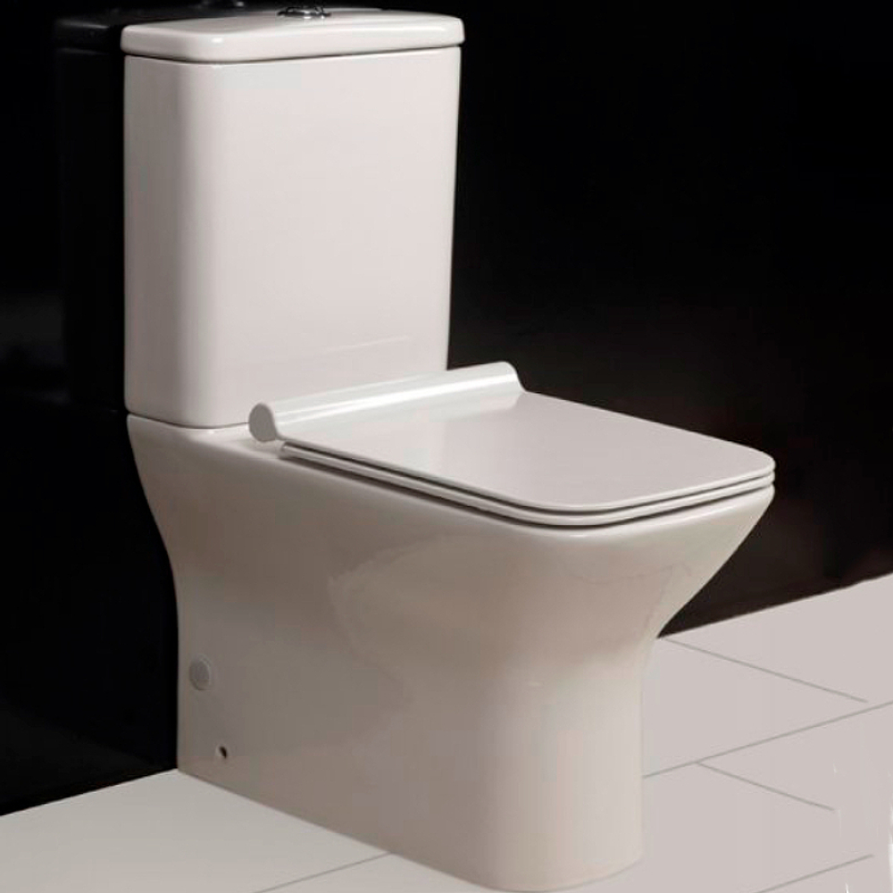 Унитаз компакт BelBagno Romano BB248CPR-P без бачка и сиденья