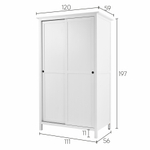 Шкаф Хемнэс Hemnes/Кымор, 120х197х59 см, белый