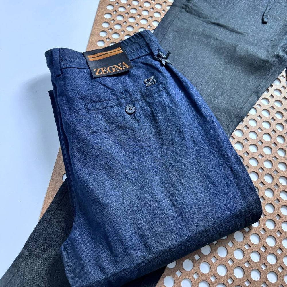 Льняные брюки Zegna