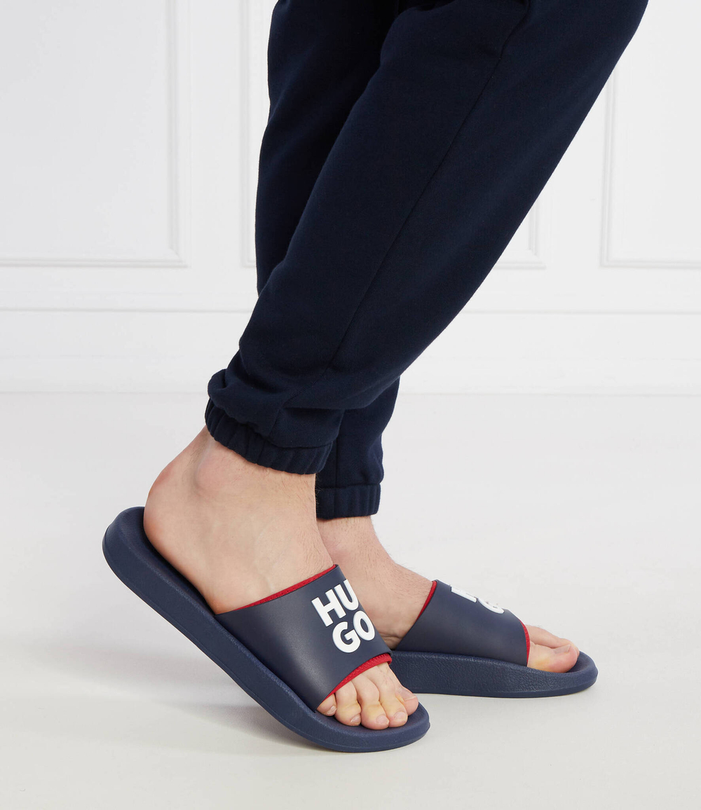 Шлепанцы Nil_Slid_mdtpu_N HUGO - темно-синий(50497864)