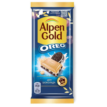Шоколад Alpen Gold Два шоколада 80гр