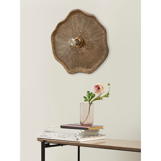 Светильник настенный wildflower, 41х46 см, античная латунь