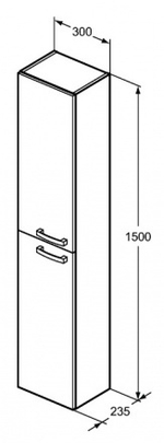 Пенал Ideal Standard TEMPO E3243WG