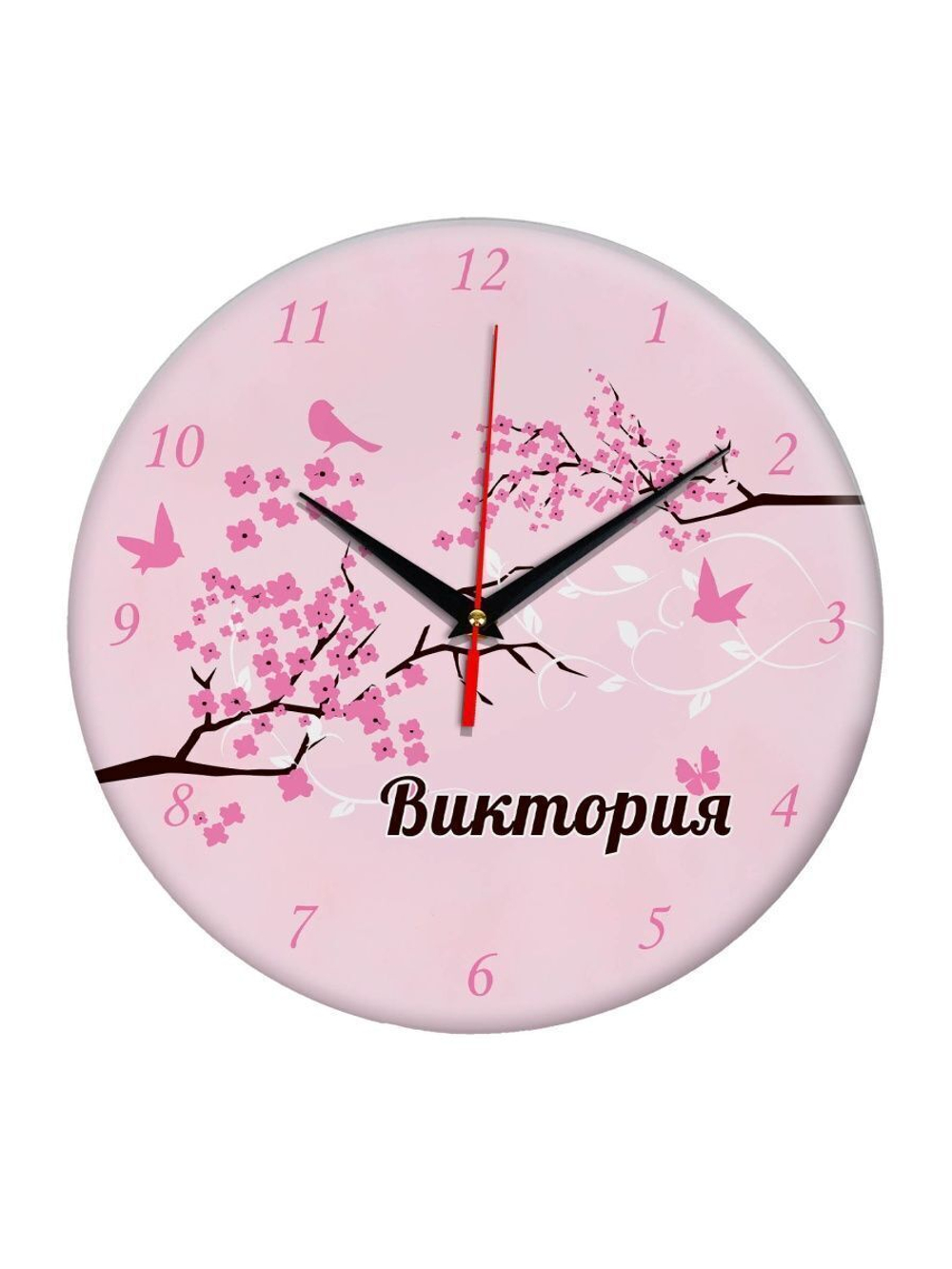 Часы именной подарок "Виктория" Декор для дома, подарок