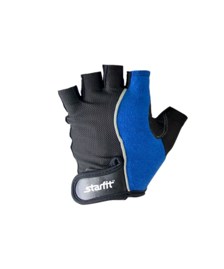 Перчатки для фитнеса SU-108, синий/черный