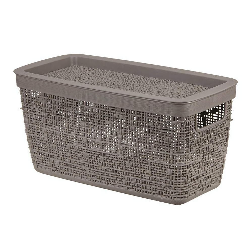 Коробка БЯЗЬ 4л с крышкой прямоугольная 28×14×14 cм М 2325