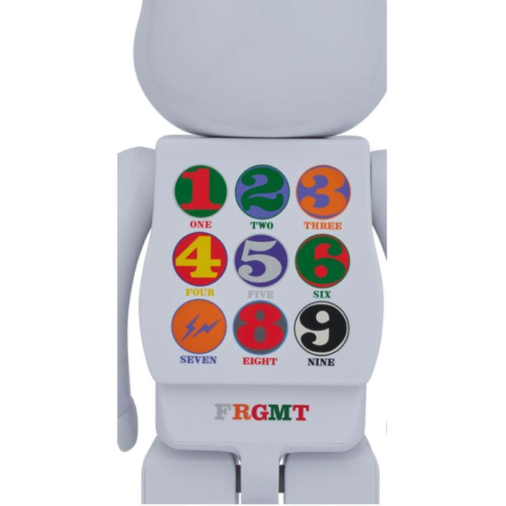 Дизайнерские игрушки BE@RBRICK ROBERT INDIANA ×fragmentdesign WHITE1000%, BE@RBRICK-2406-0022