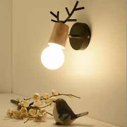 Бра С Рожками Deer A Wood/Black By Imperiumloft