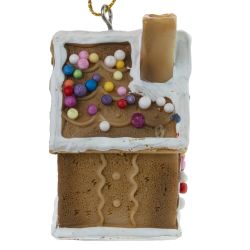 GAEM Изделие декоративное подвесное "Пряничный домик", L4 W4 H6 см, 2в.