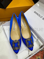 Женские Туфли-лодочки Manolo Blahnik в синем цвете