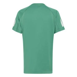 Детская теннисная футболка Adidas Boys Club Tennis 3-Stripes - semi court green