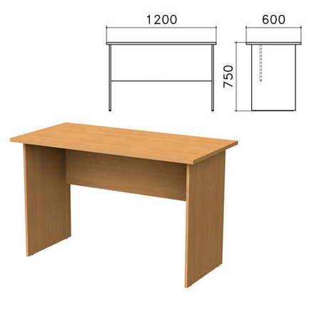 Стол письменный "Монолит", 1200х600х750 мм, СМ21.1