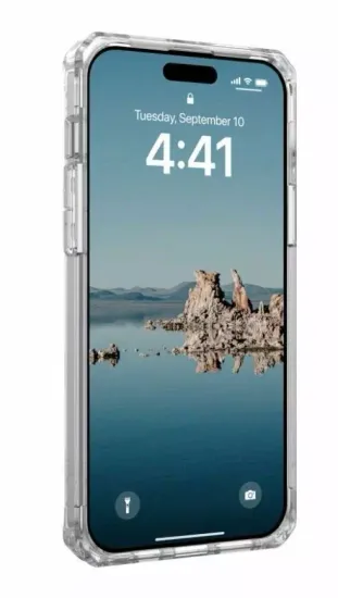 Чехол с поддержкой MAGSAFE Uag Plyo для iPhone 15 Plus 6.7", цвет прозрачный/серебро (Ice/Silver)