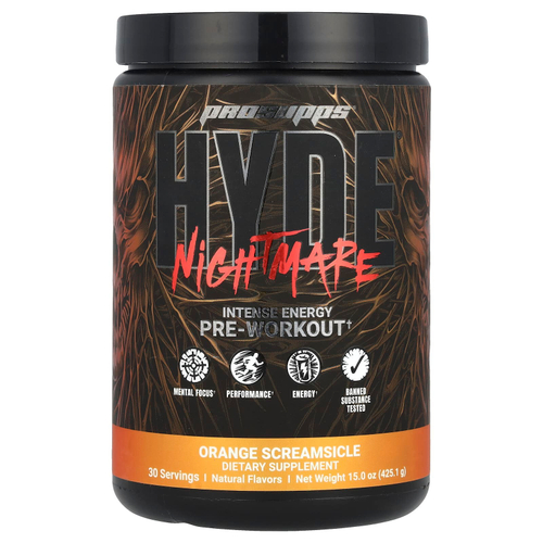 ProSupps, HYDE® Nightmare, интенсивная энергия перед тренировкой, апельсиновый сок, 425,1 г (15 унций)