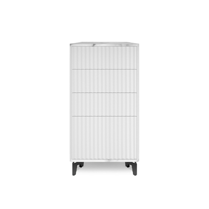 Комод ROYAL 5073 эко (Мрамор Каррара-Черный)