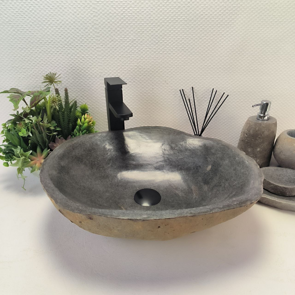 Раковина из речного камня RS-63904 (49*42*15) 0122